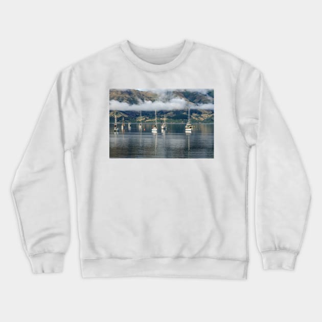 Akaroa Harbour Crewneck Sweatshirt by fotoWerner